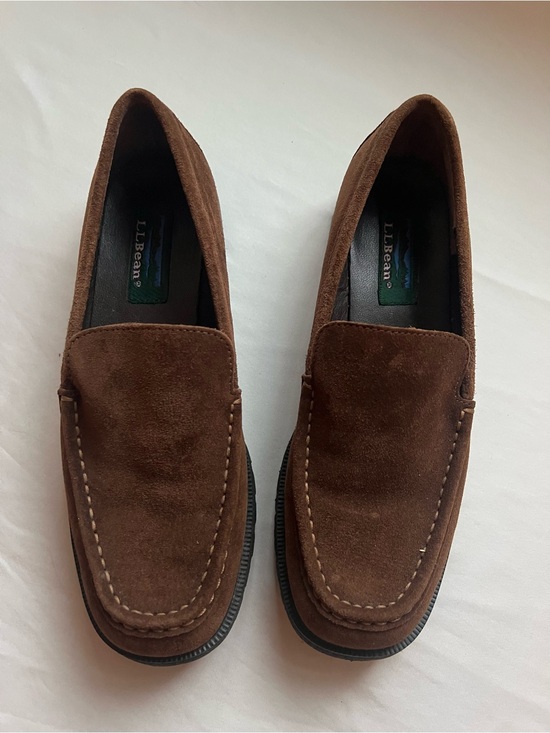 L.L. Bean Shoes - L.L. Bean Woman’s Dark Brown Suede Slip-On Loafers